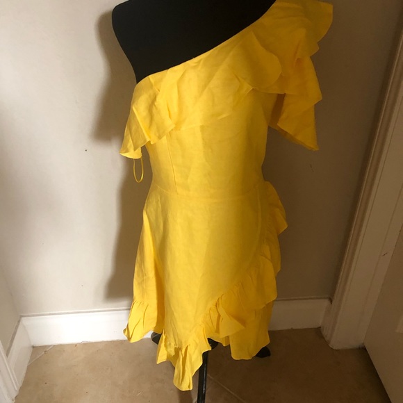 COPY - Sunshine one arm ruffle dress - Picture 2 of 5